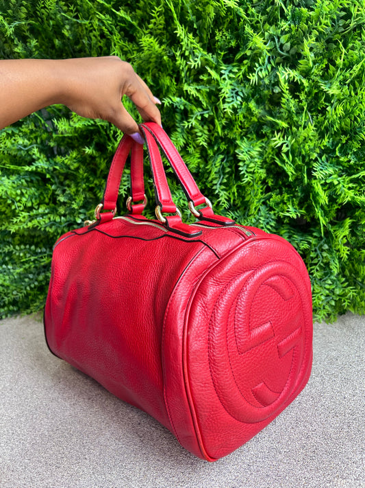 Gucci Soho Boston Vermelha