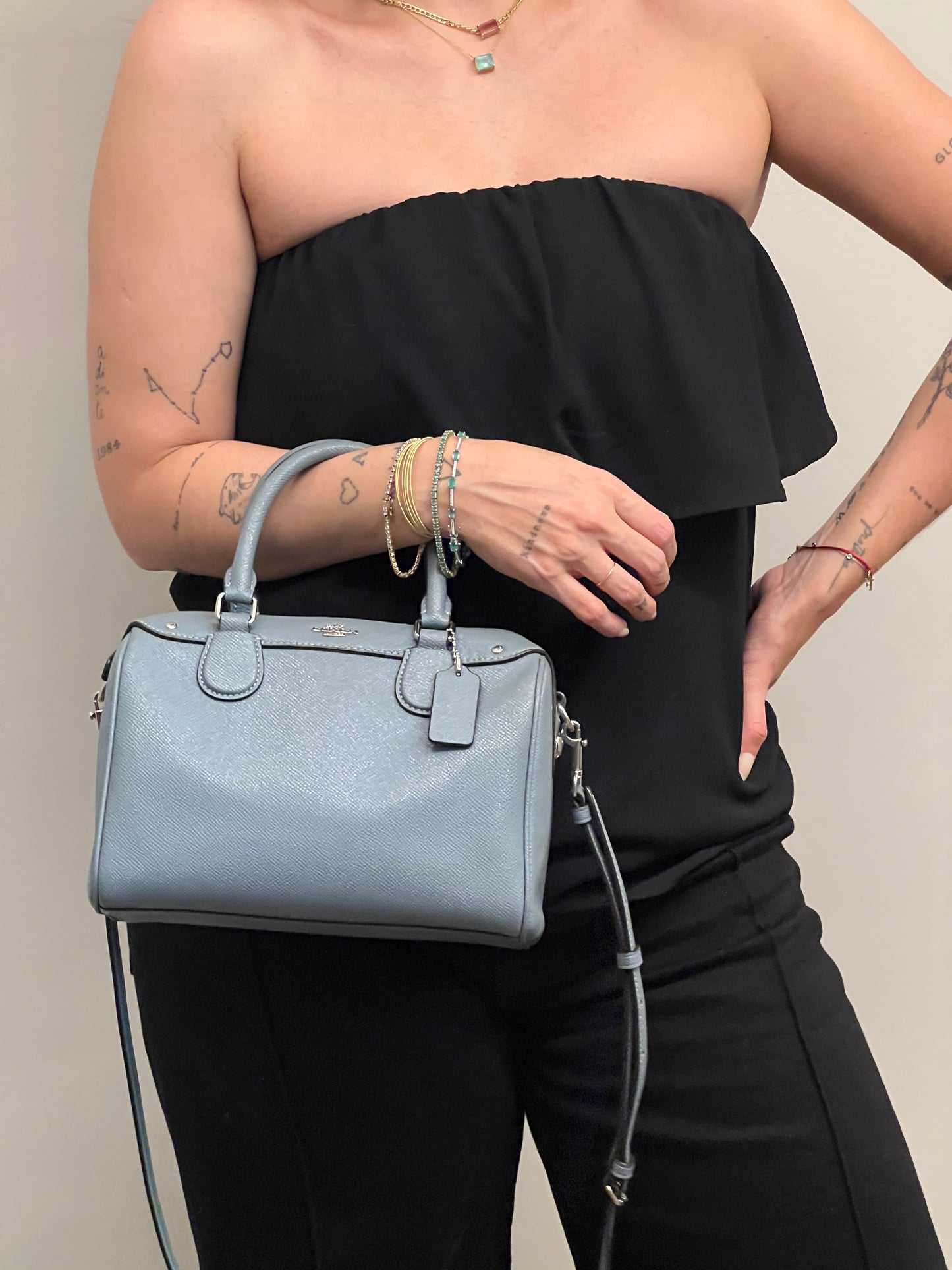 Coach Crossbody Bowler Cinza