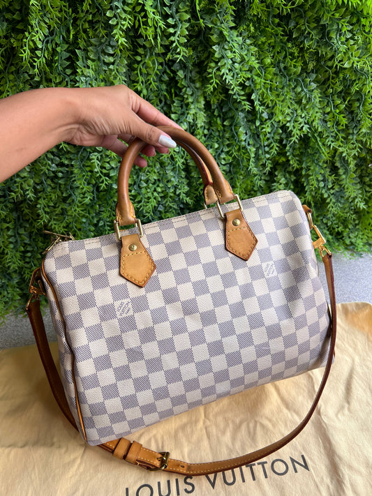 Louis Vuitton Speedy Bandouliere 30 Damier azur