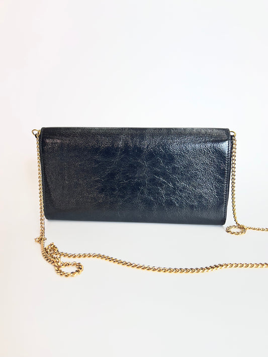 Saint Laurent Maxi Clutch Preta
