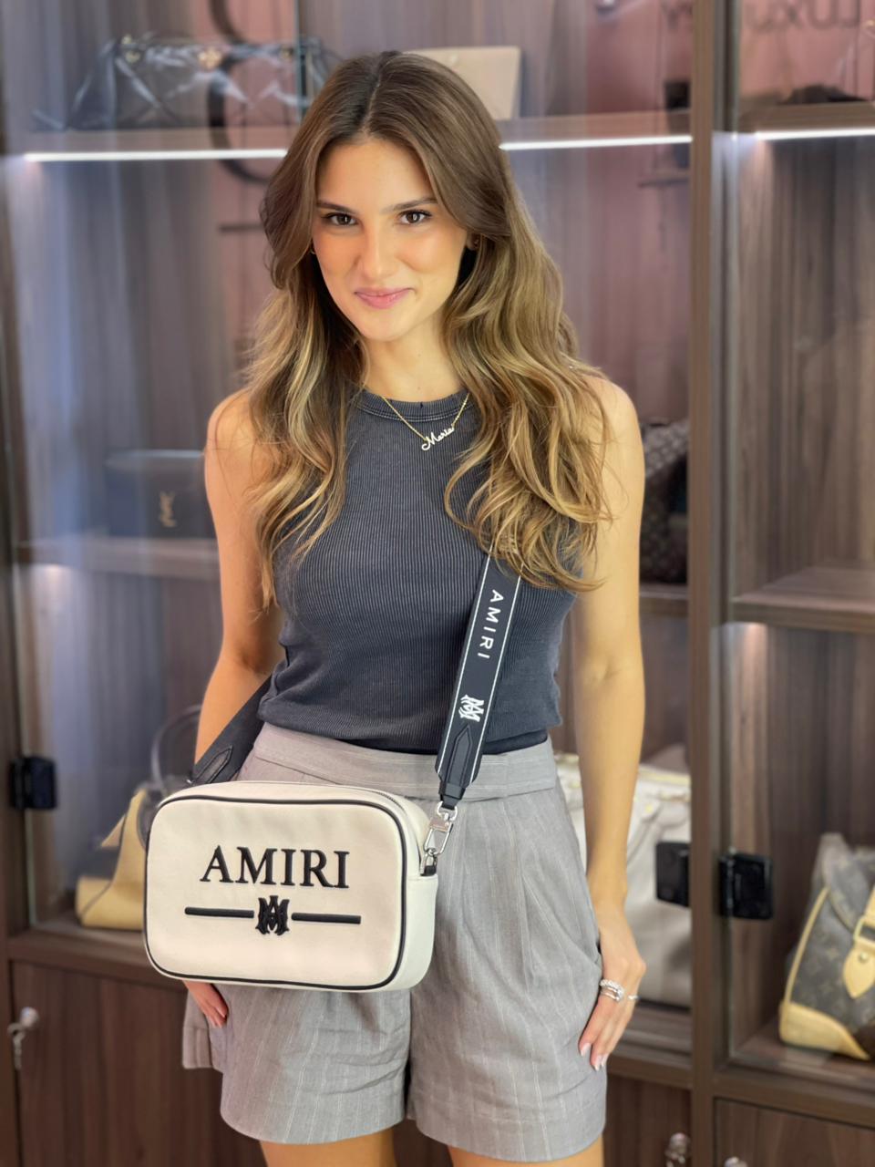 Amiri Embroidered Câmera Bag