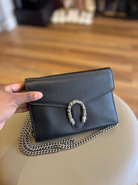 Gucci Dionysus em Couro Preto
