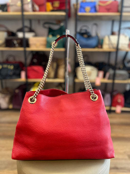 Gucci Soho Chain Vermelha