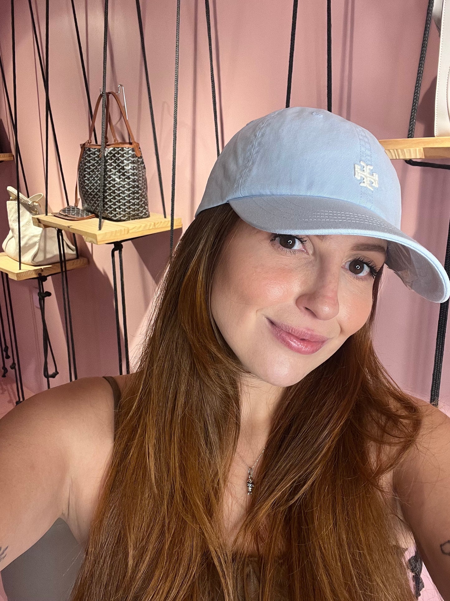 Boné Tory Burch Azul