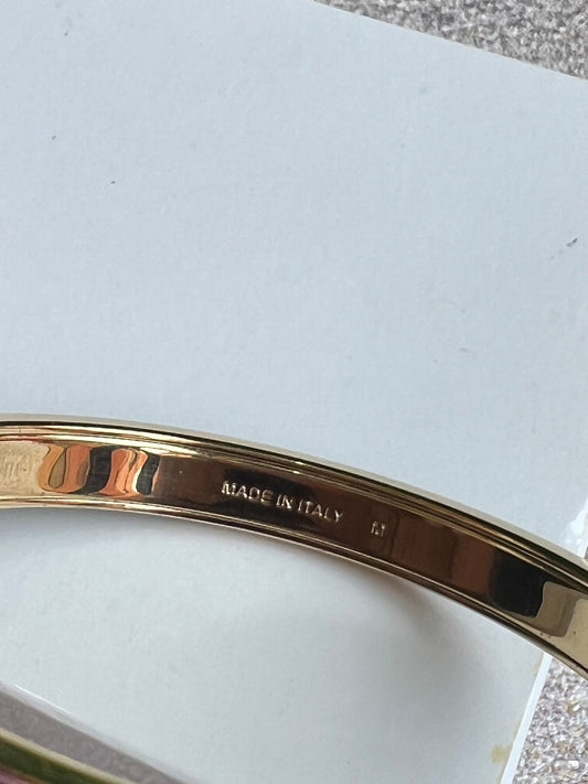 Bracelete Miu Miu Preto & Dourado
