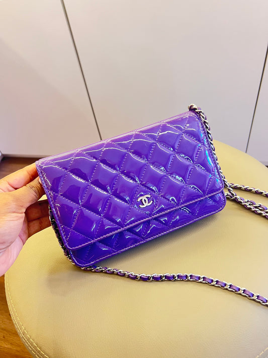 Chanel Woc Roxa Verniz