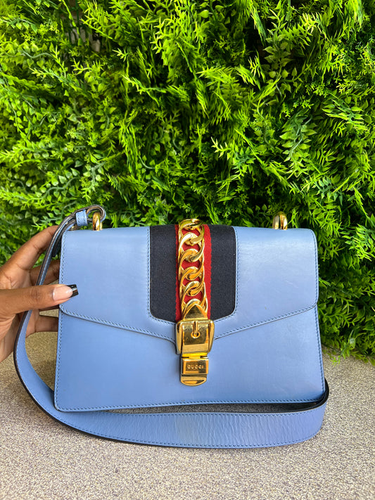 Gucci Sylvie Média Azul