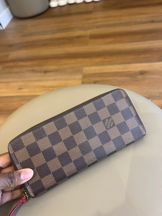 Carteira Louis Vuitton Clemence Damier Ebene 2018