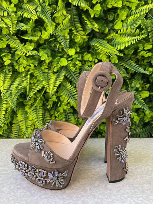 Sandália Prada Grey Suede