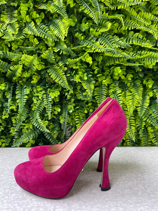 Prada Suede Leather Plataform