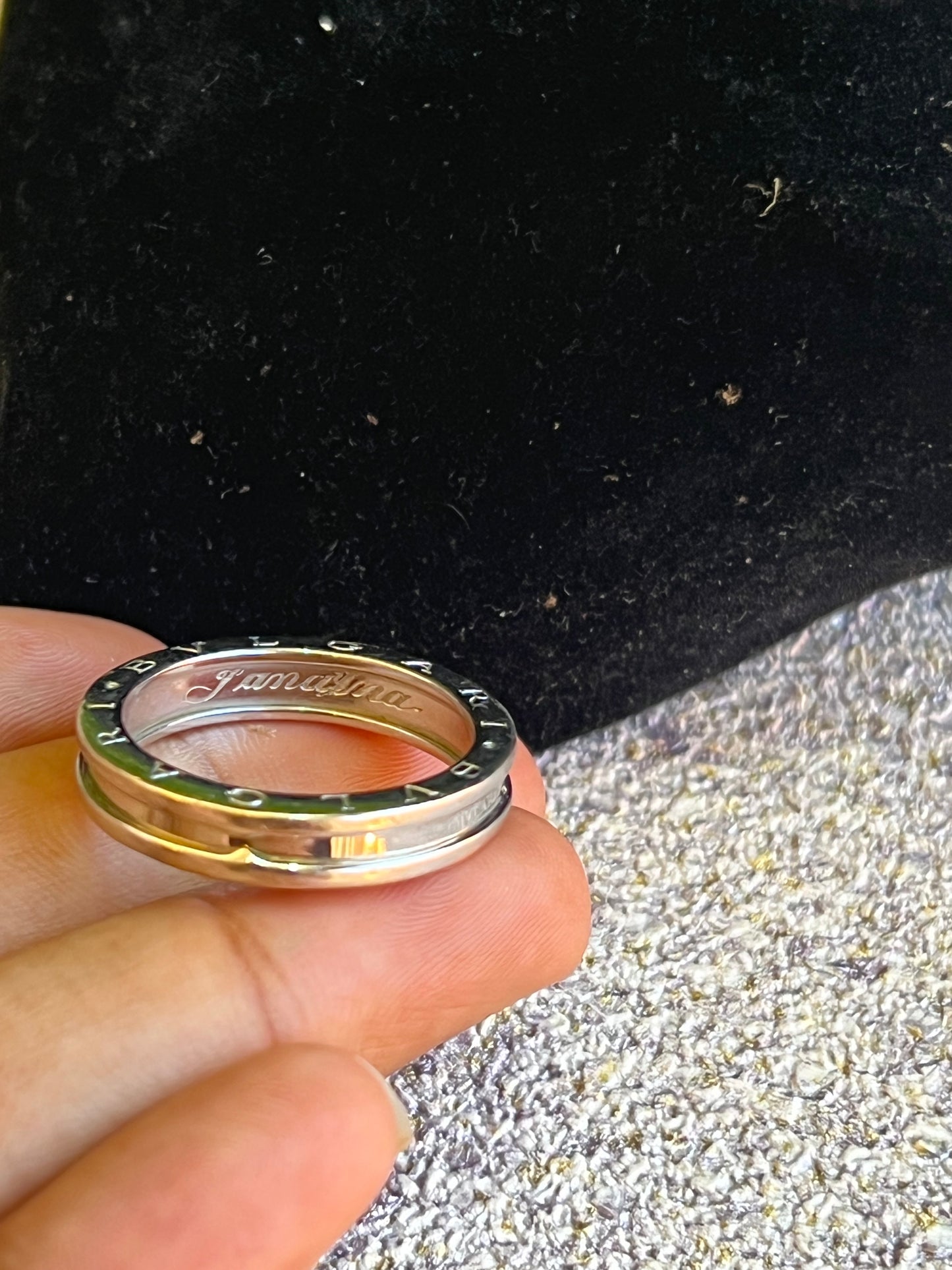 Aliança Bvlgari Ouro Branco