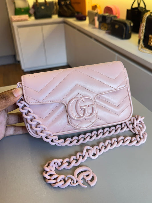 Gucci marmont Super Mini Rosa