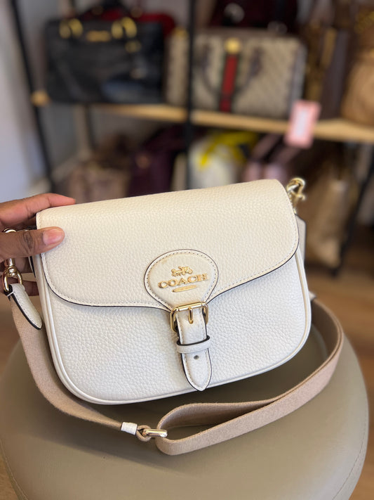 Coach Amelia Saddle Off white