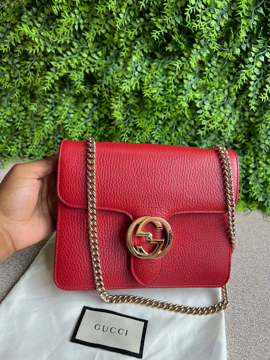 Gucci Interlock Vermelha