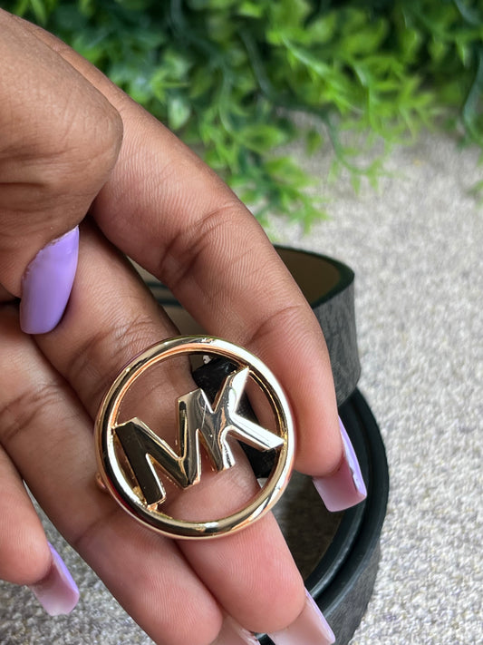 Cinto Michel Kors Monograma Preto 85cm