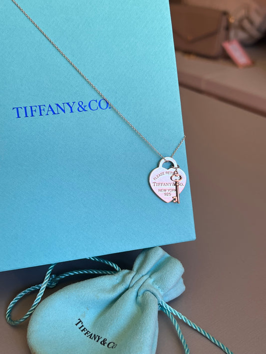 Colar Tiffany & Co Heart and key