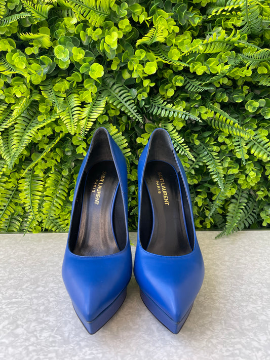 Sapato Scarpin Saint Laurent Azul
