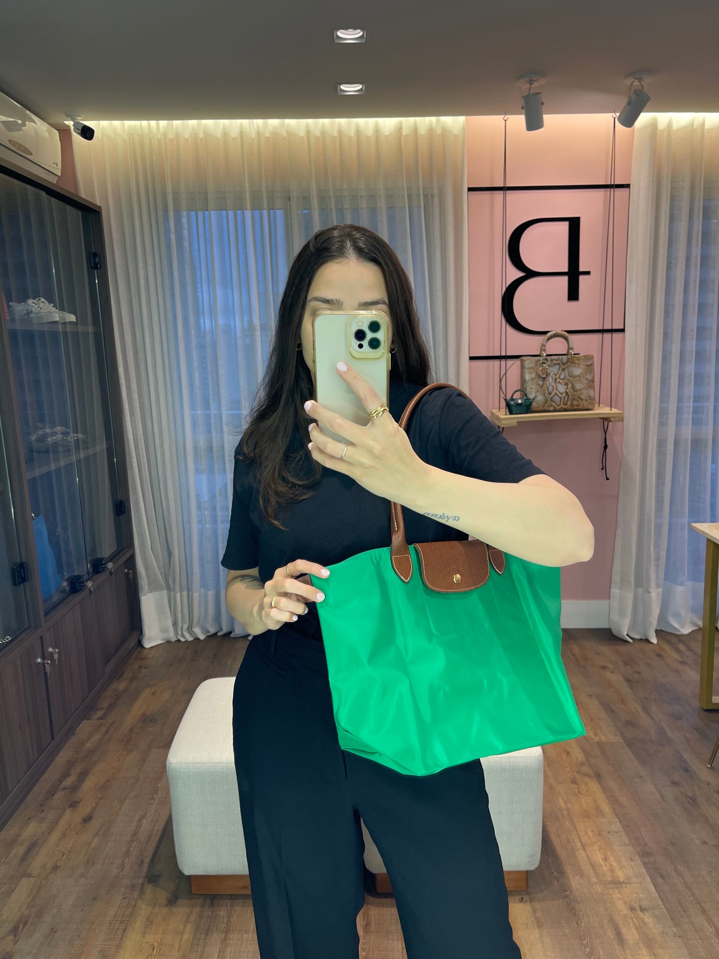 Longchamp Le Pliage Large Verde