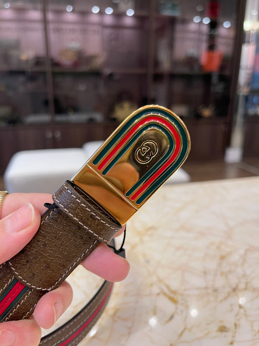 Cinto Gucci Web Interlocking G