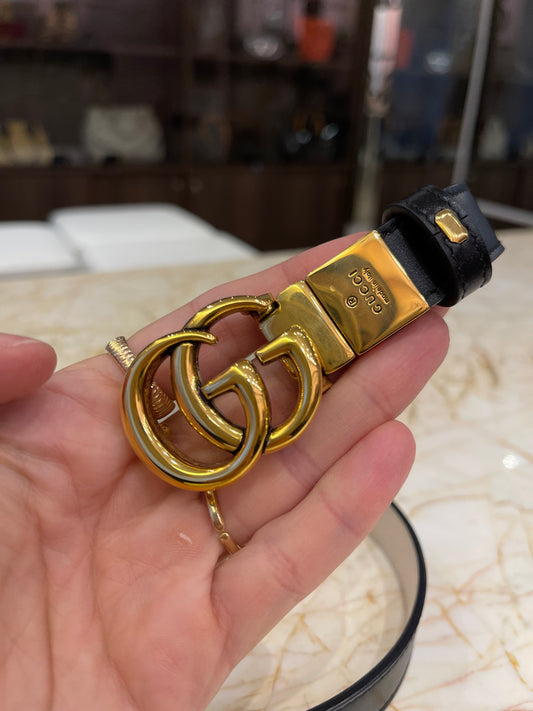Cinto Gucci Marmont Reversível