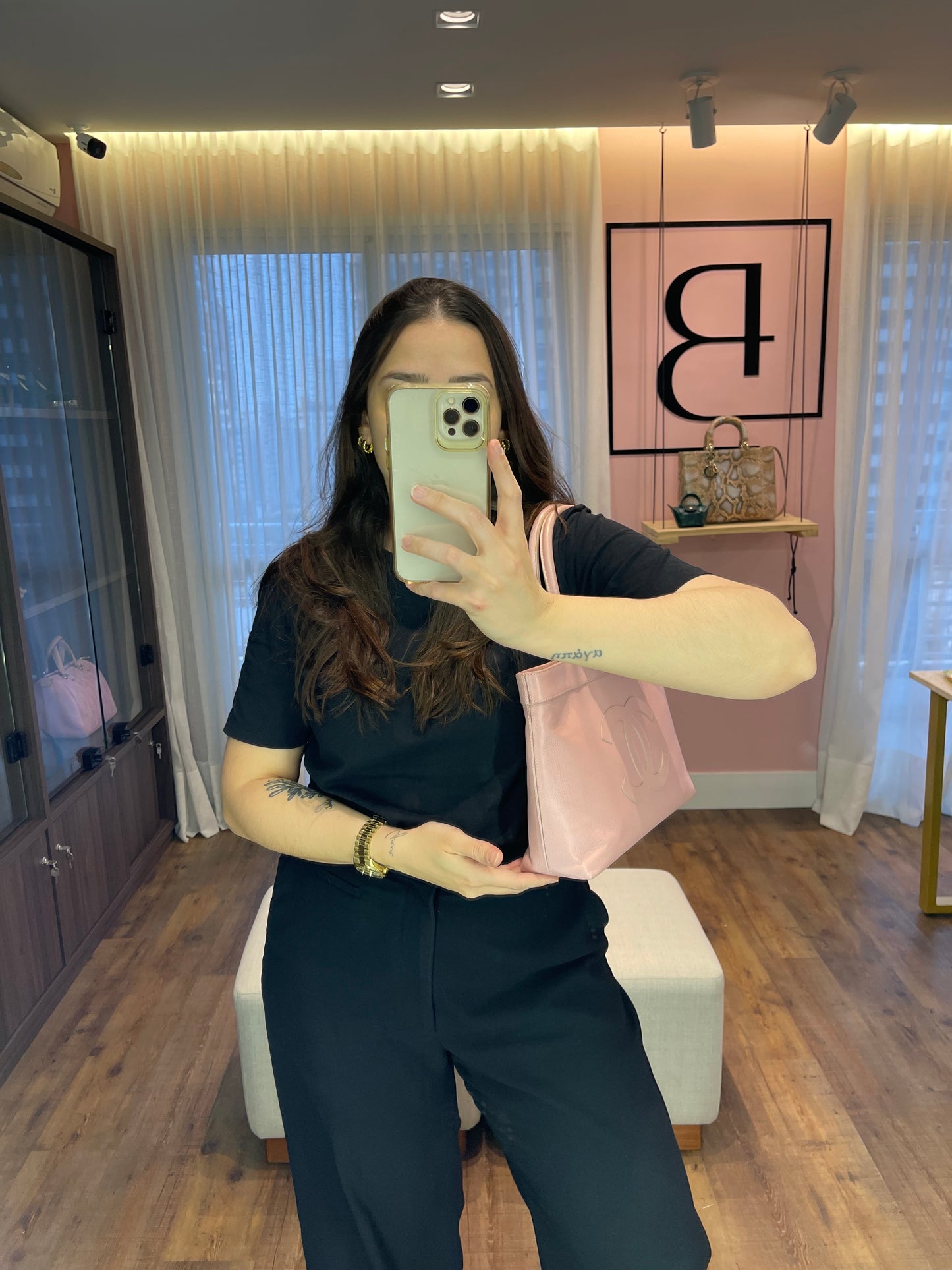 Chanel Marshmallow CC Handle Bag Rosa