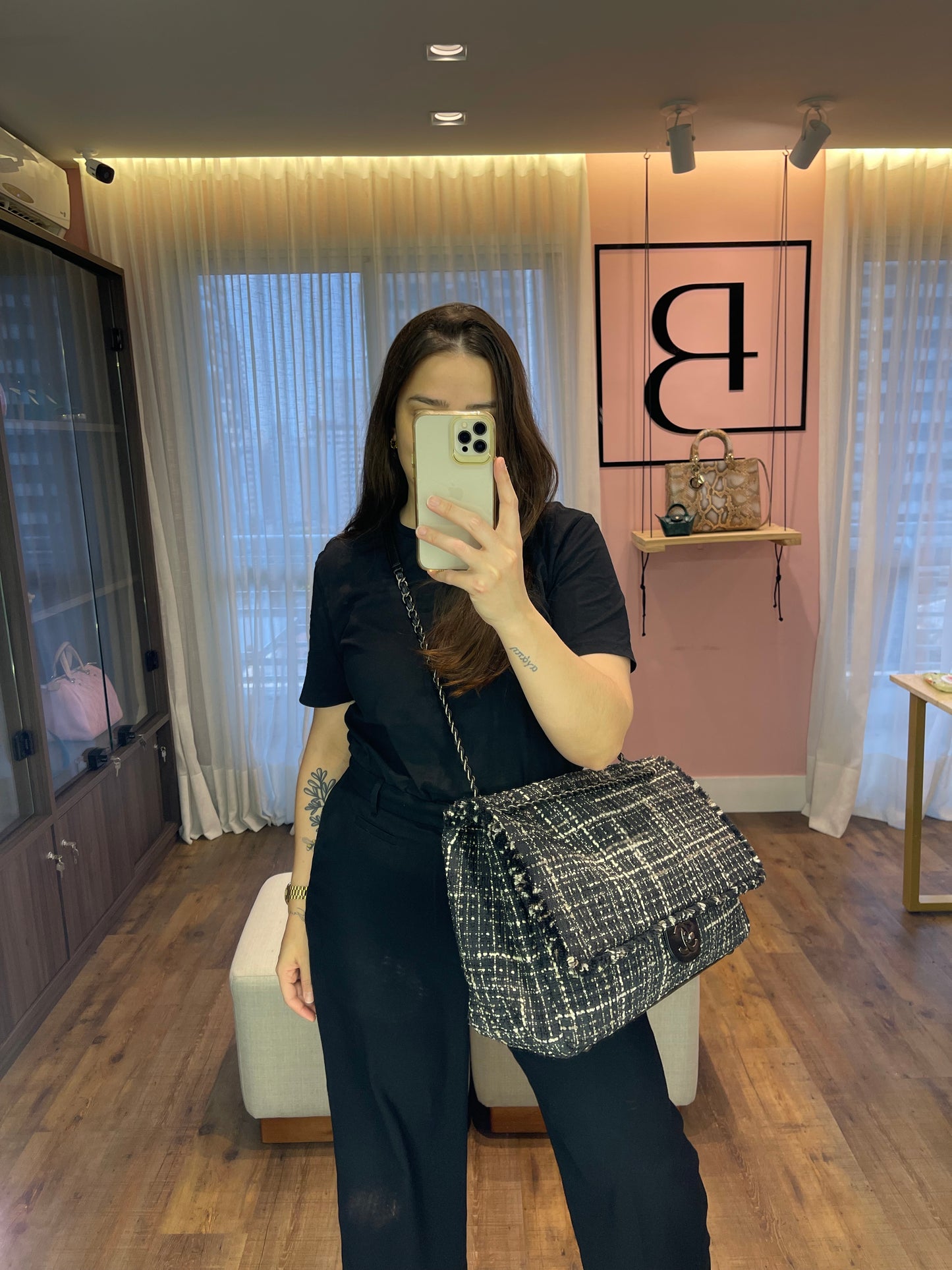 Chanel XXL Flap Bag Tweed