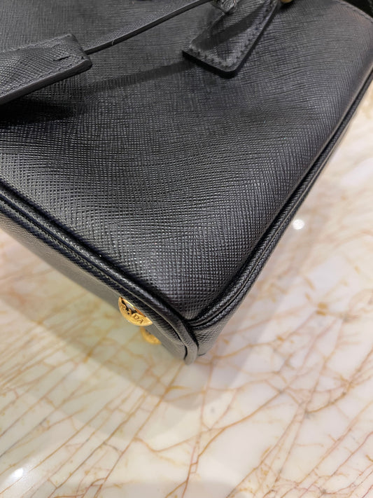 Prada Galleria Mini Tote Preta