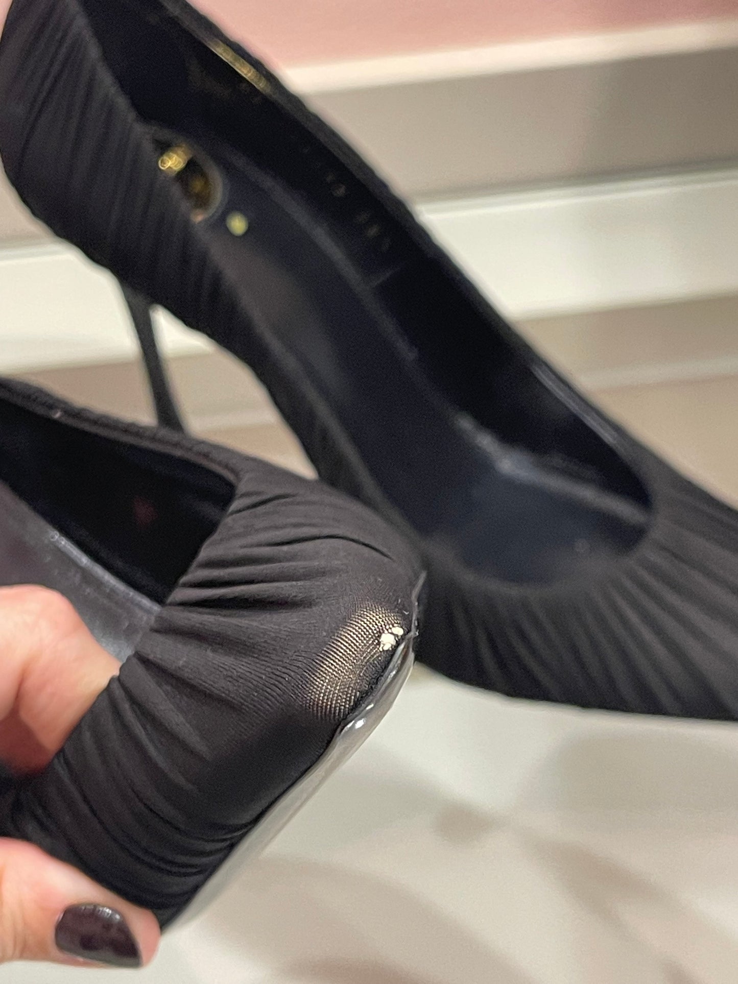 Sapato Scarpin YSL Slingback Preto