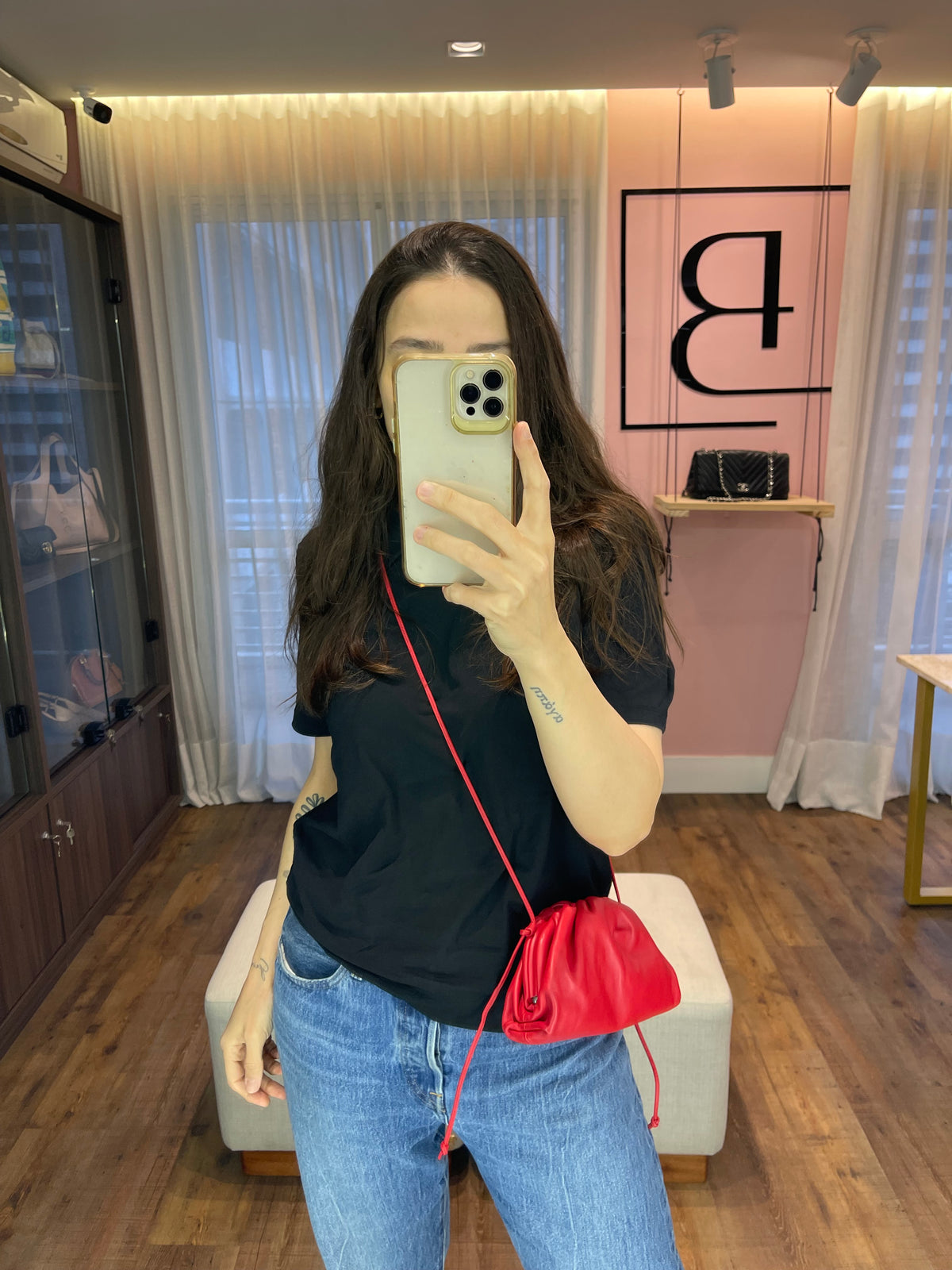 Bottega Veneta The Pouch Vermelha