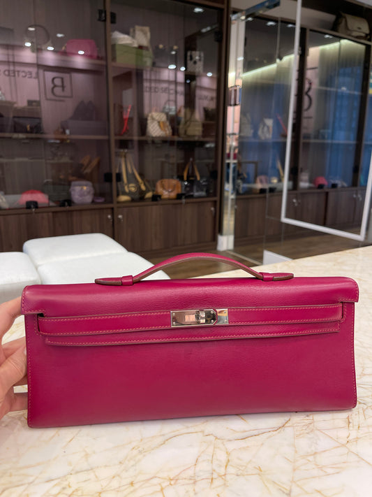 Clutch Hermes Kelly Cut Rosa