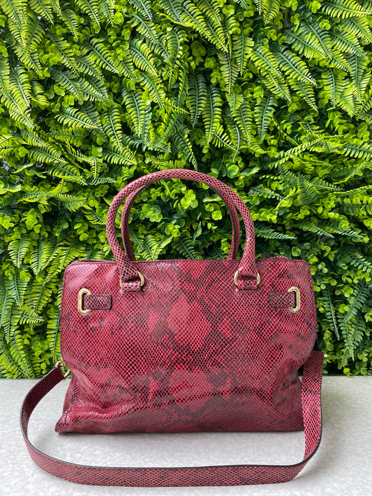 Michael Kors Hamilton Satchel Python