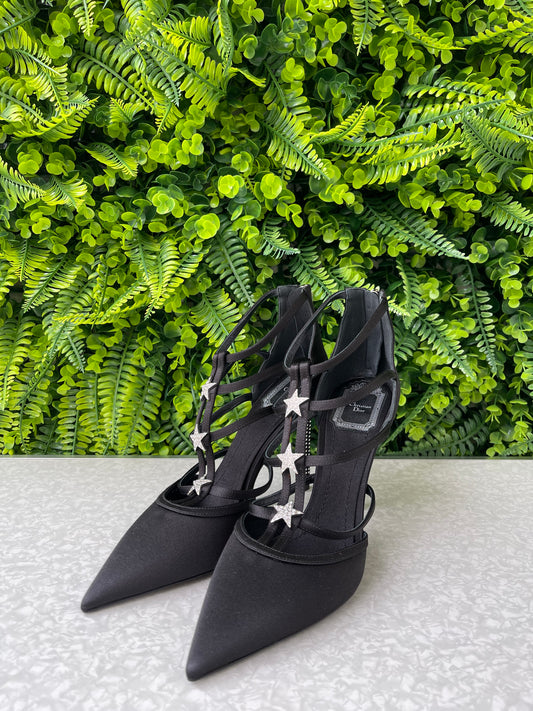 Sapato Christian Dior Satin Galaxy Heels