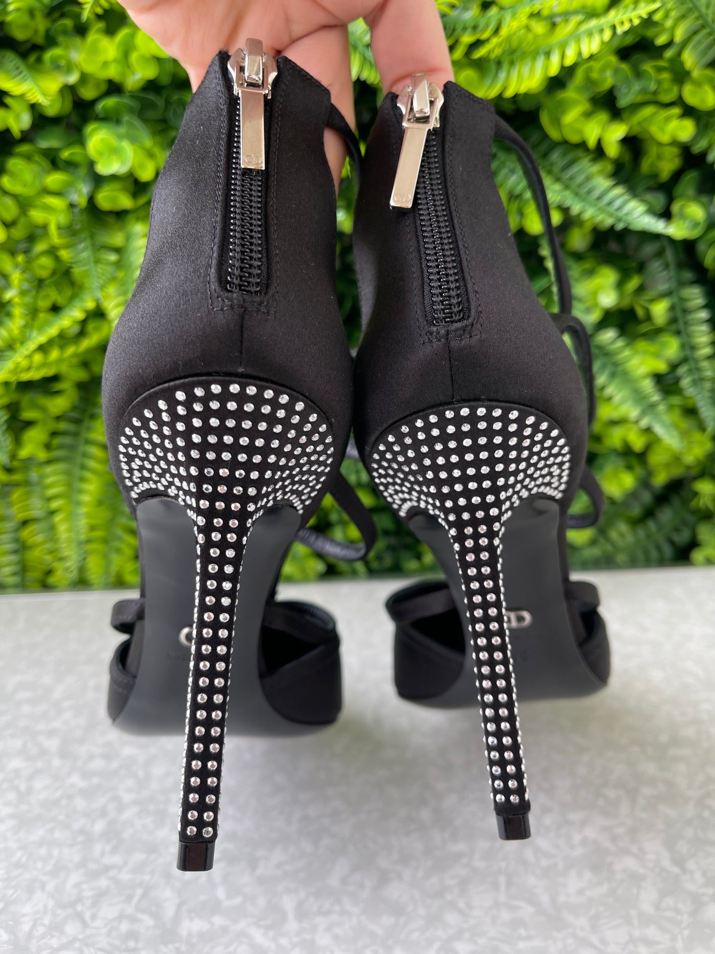 Sapato Christian Dior Satin Galaxy Heels