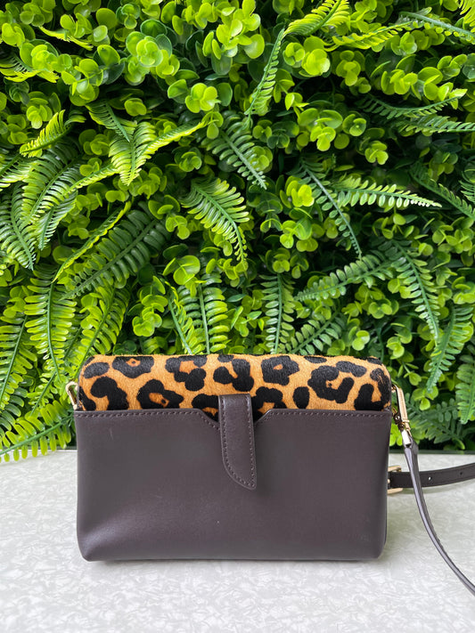 Michael Kors Leather Crossbody Animal Print