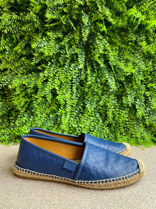 Espadrilhe Gucci Guccissima Azul Marinho