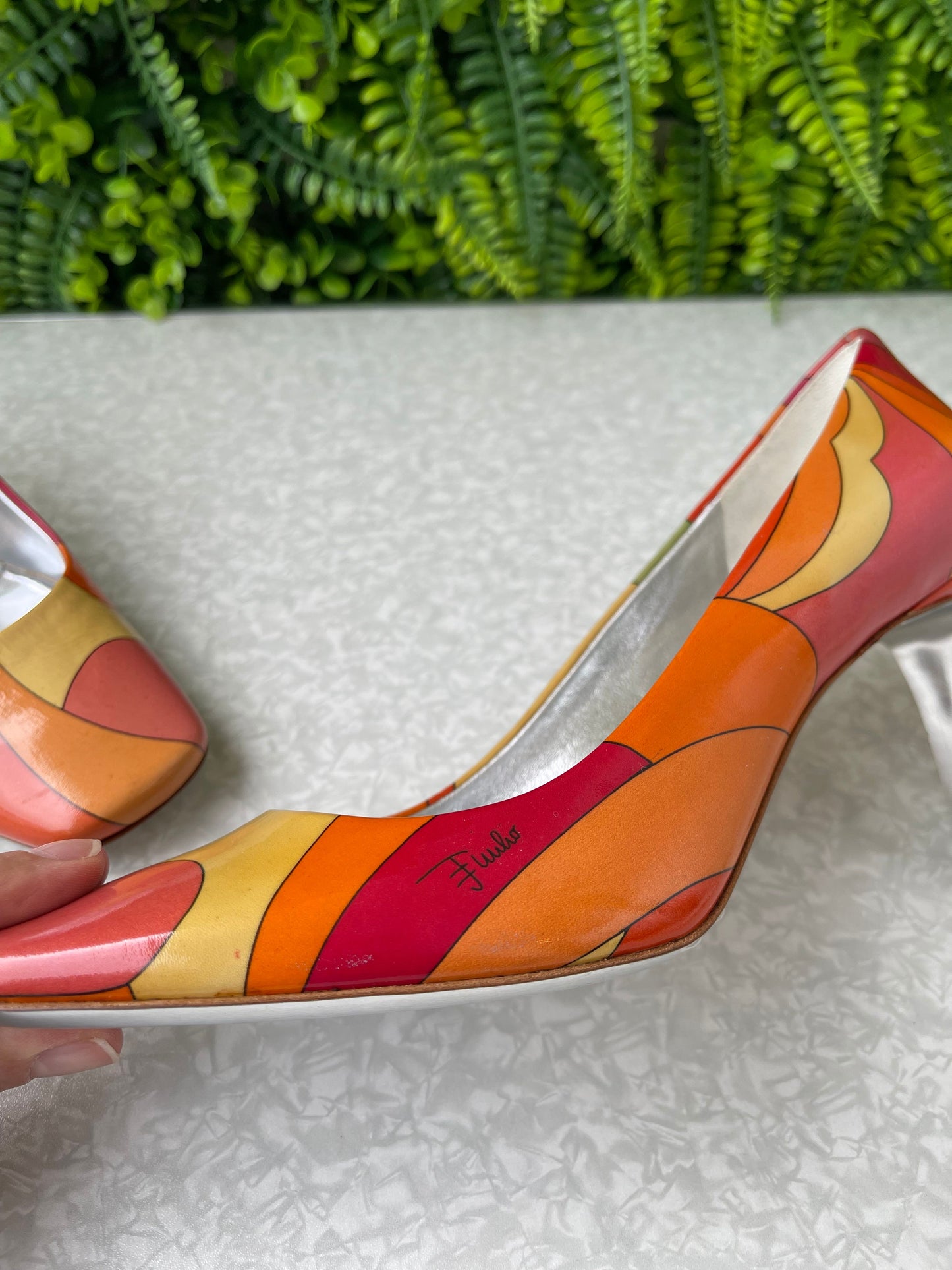 Scarpin Printed Emilio Pucci Laranja