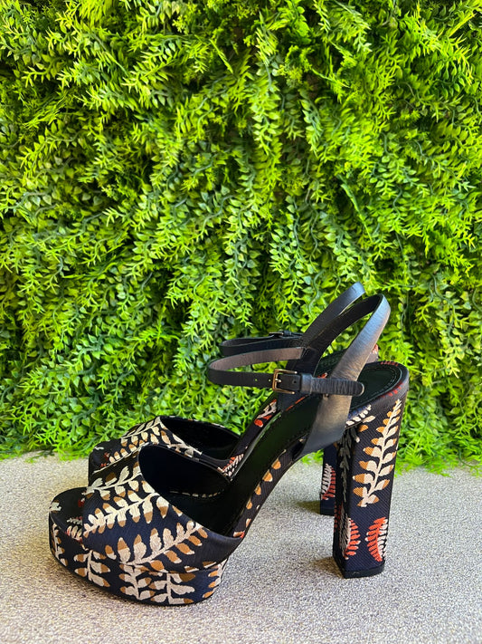 Sandália Tory Burch Estampa Folhas