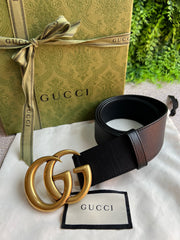 Cinto Gucci Marmont Preto
