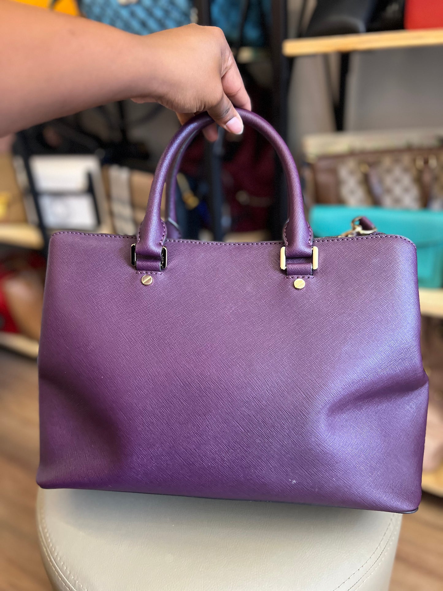 Michael Kors Tote Roxa