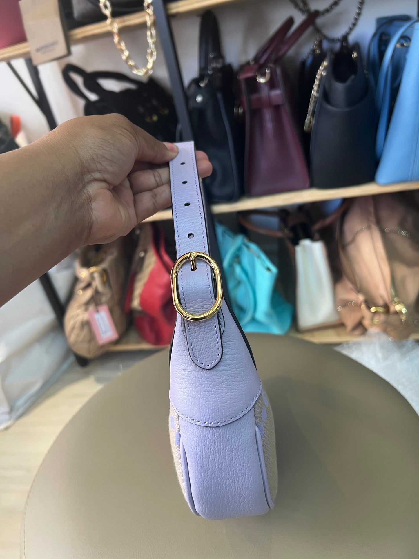 Gucci Half Moon Mini Lilás