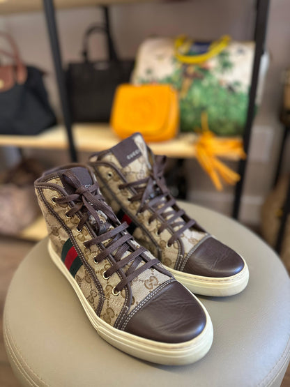 Tenis Gucci 1977 Monograma Cano longo