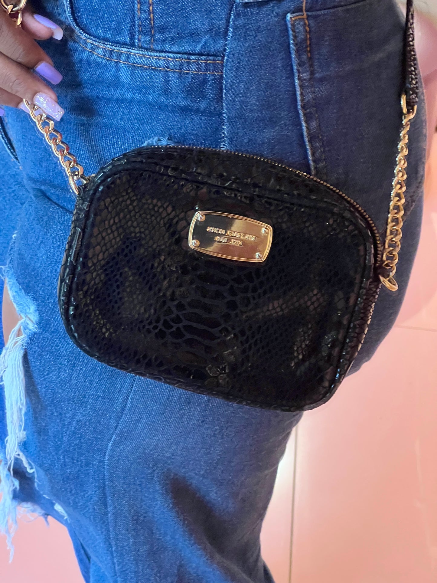 Michael Kors Mini Câmera Bag Preta
