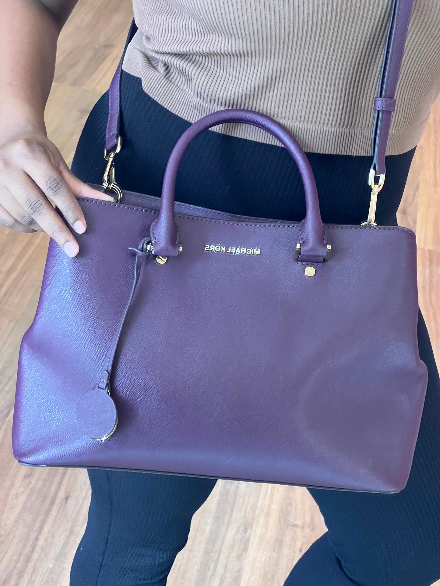 Michael Kors Tote Roxa