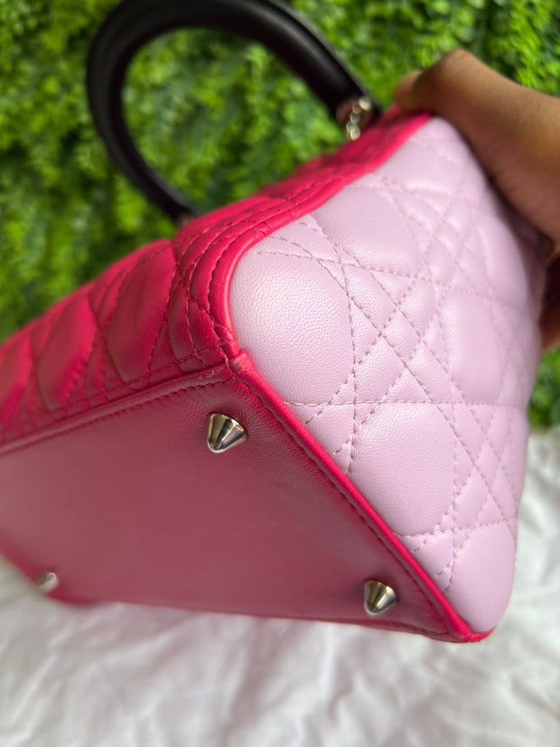 Lady Dior Cannage Quilted Rosa