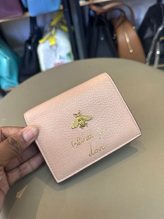 Carteira Gucci Blind For Love Nude