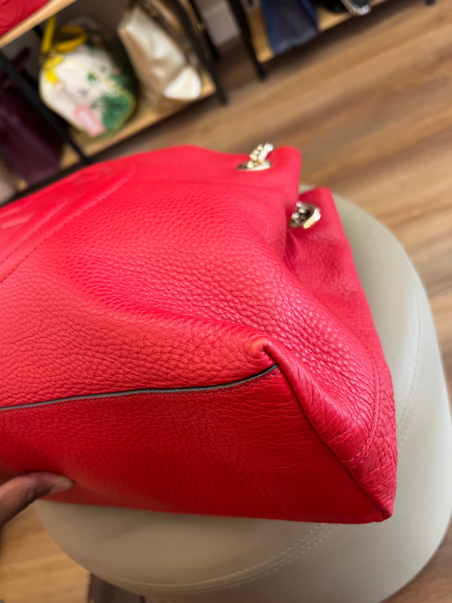 Gucci Soho Chain Vermelha