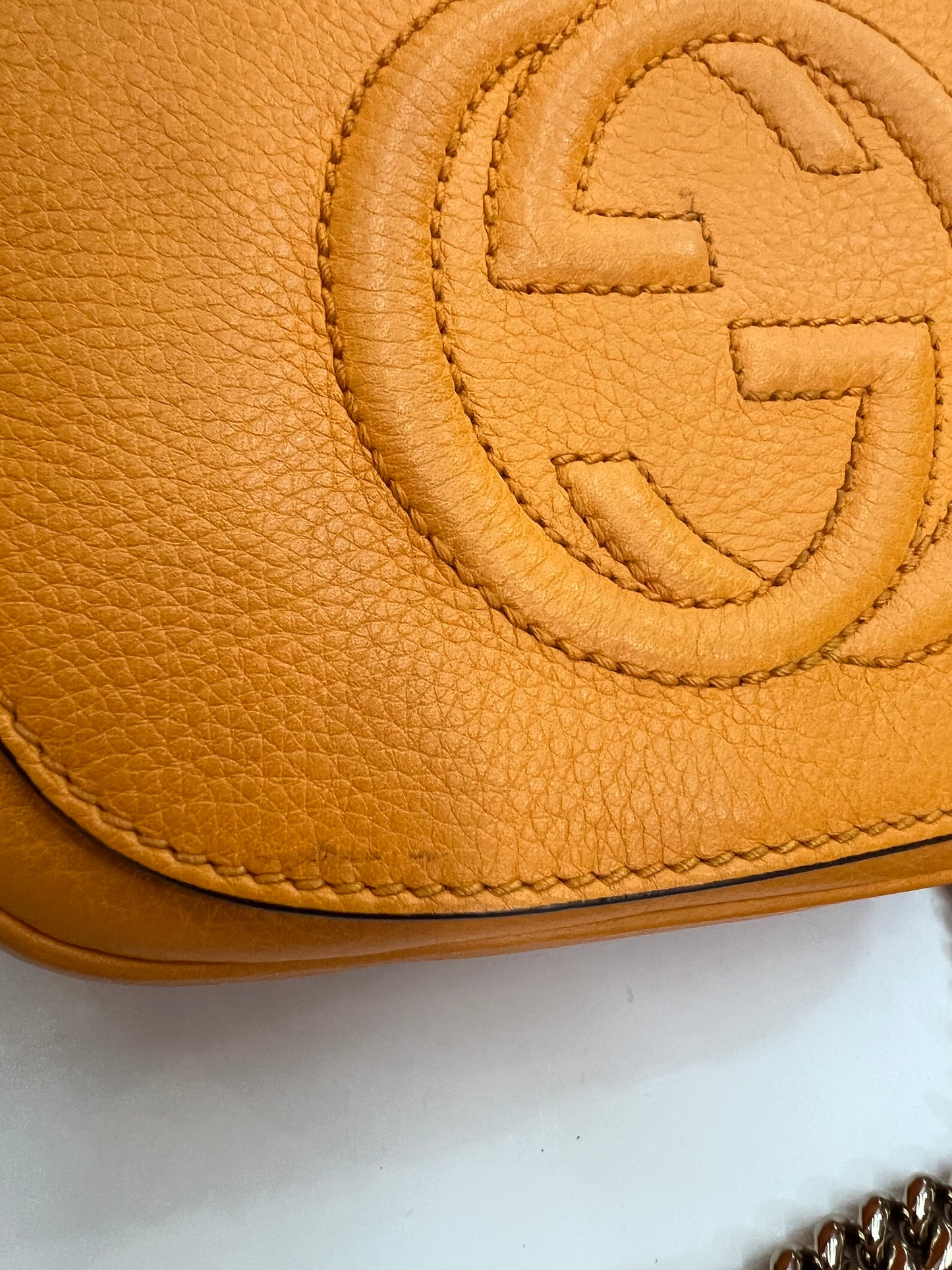 Gucci Soho Leather Mostarda