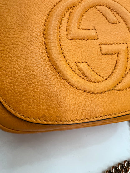 Gucci Soho Leather Mostarda