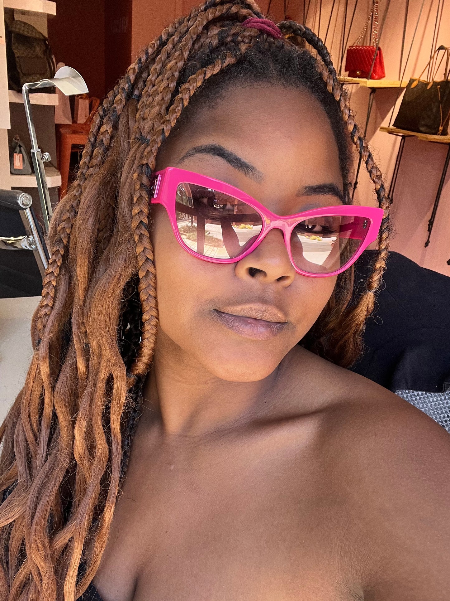 Óculos de Sol D&G Cat-Eye Rosa