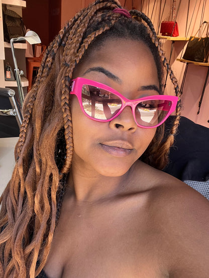 Óculos de Sol D&G Cat-Eye Rosa